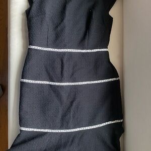 Ann Taylor Gray Strapless Sheath Dress Cocktail